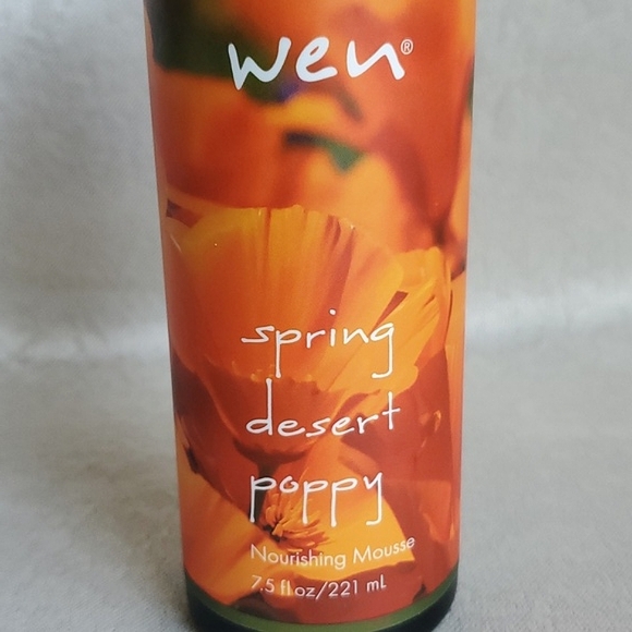 🆕️ WEN by Chaz Dean Spring Desert Poppy Nourishing Mousse with Pump 7.5 fl oz - Picture 4 of 6